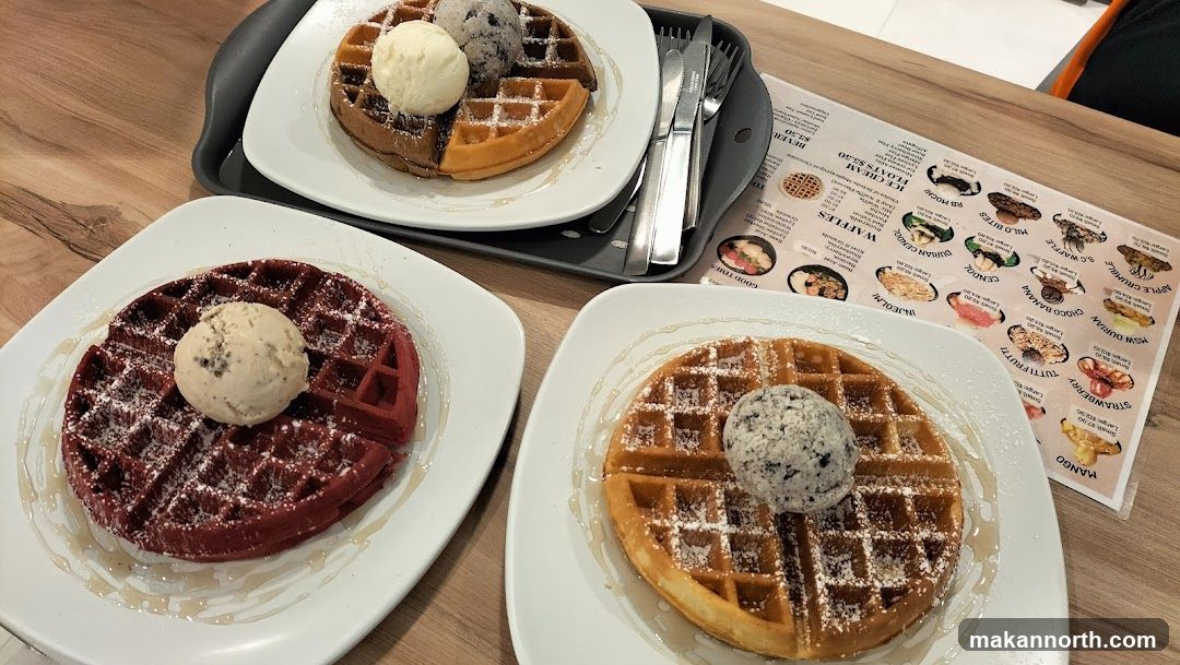Waffles with Ice Cream
