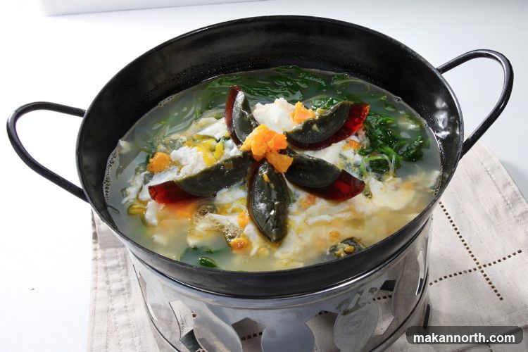 Century Egg and Tofu Soup