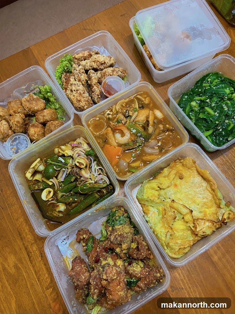 Takeaway Food Assortment