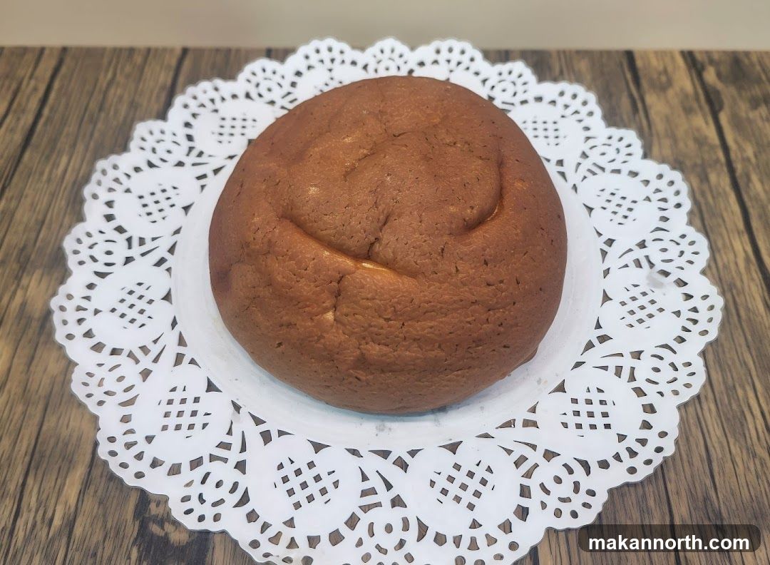 Brown Bun on Doily