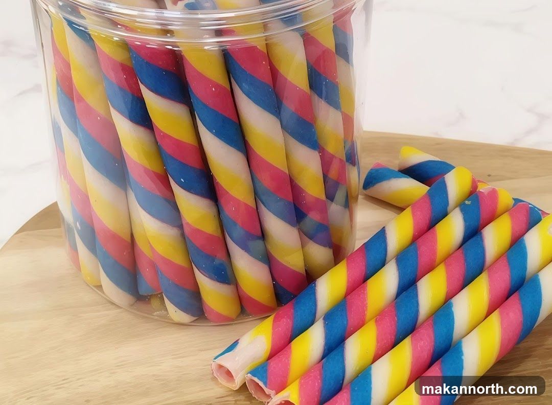 Colorful Wafer Rolls
