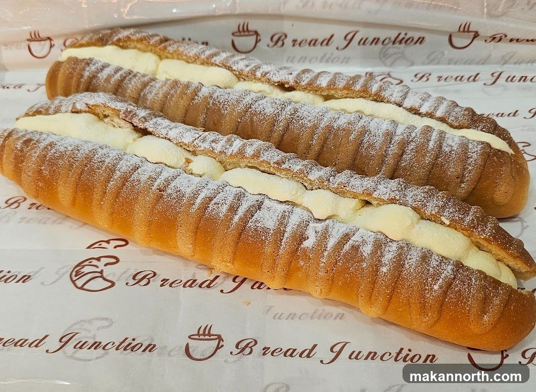 Cream-filled bread rolls