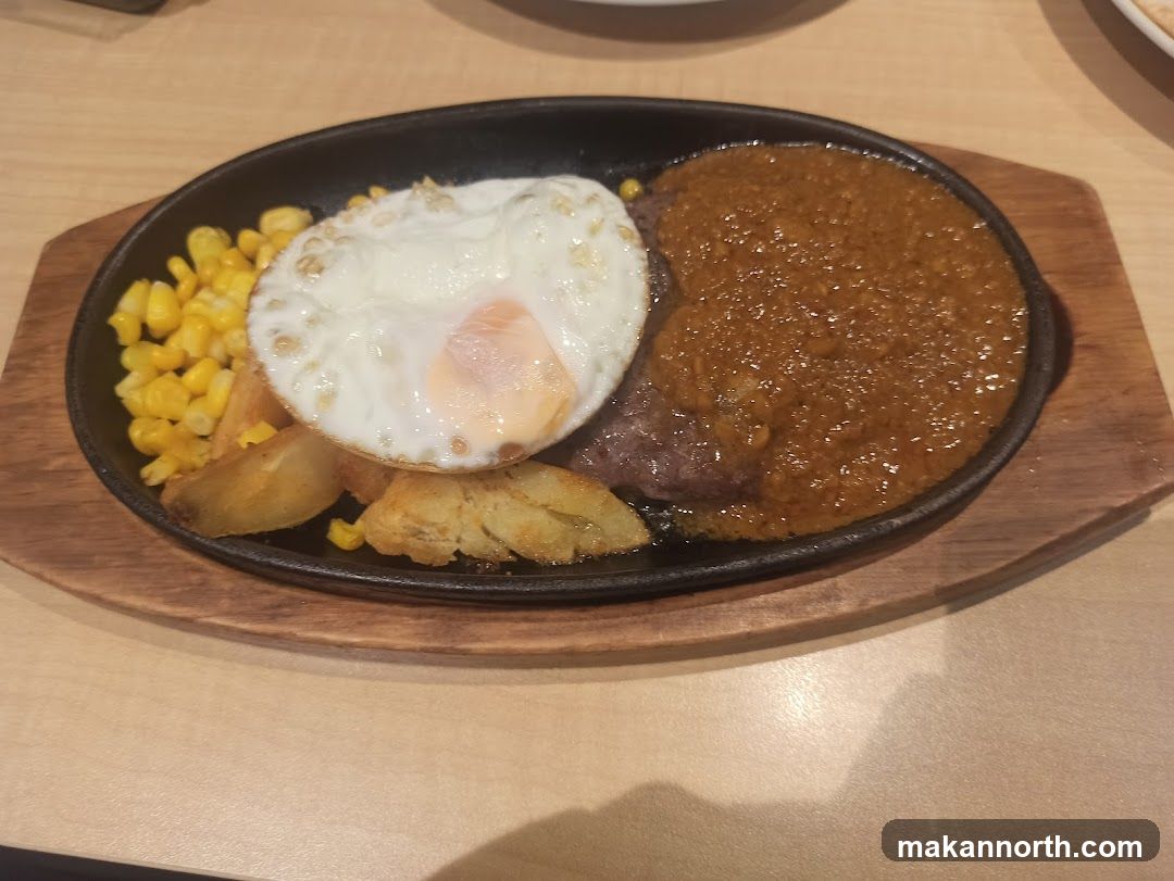 Steak with Egg and Sides