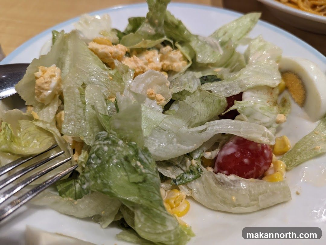 Salad with Egg and Corn