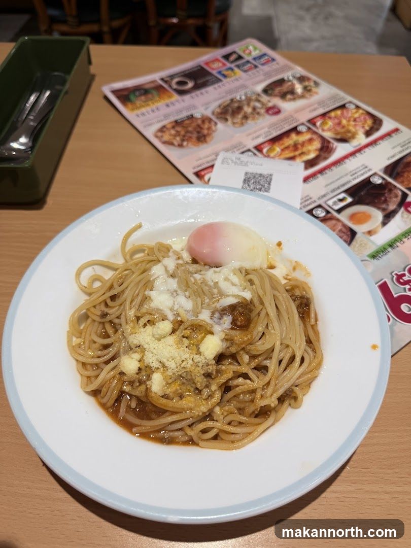 Spaghetti with Egg and Cheese