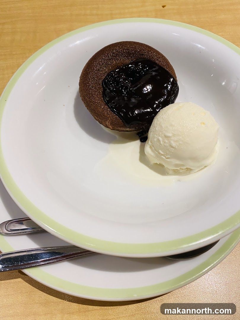 Chocolate Lava Cake with Ice Cream