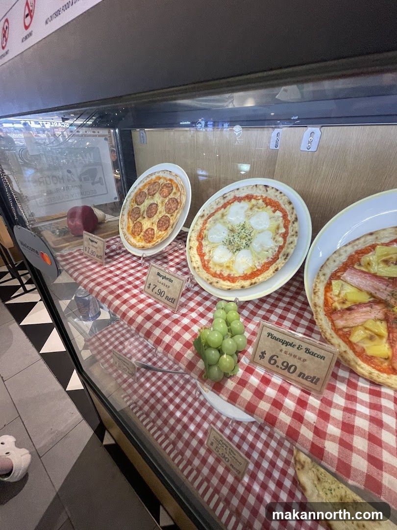 Pizzas on Display