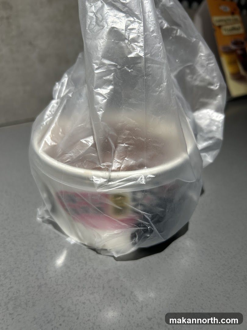 Food in a plastic bag