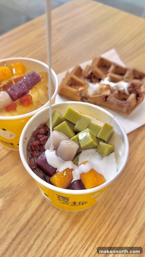 Dessert Bowls and Waffle
