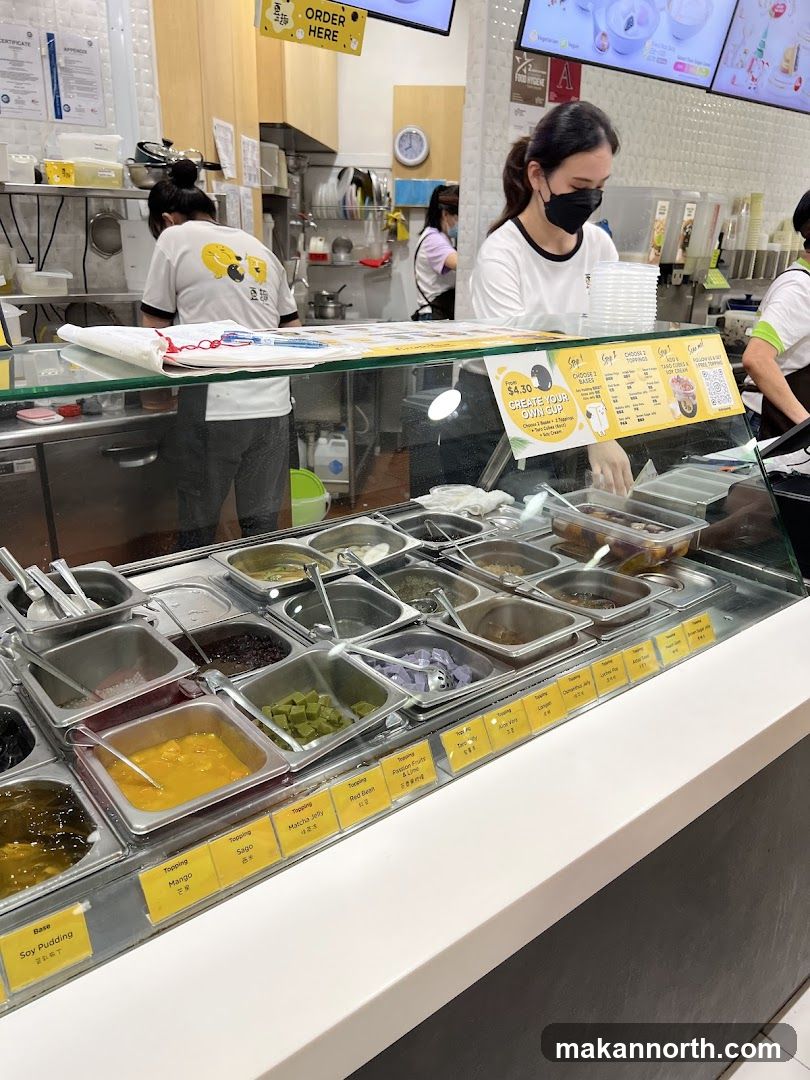 Dessert Topping Display