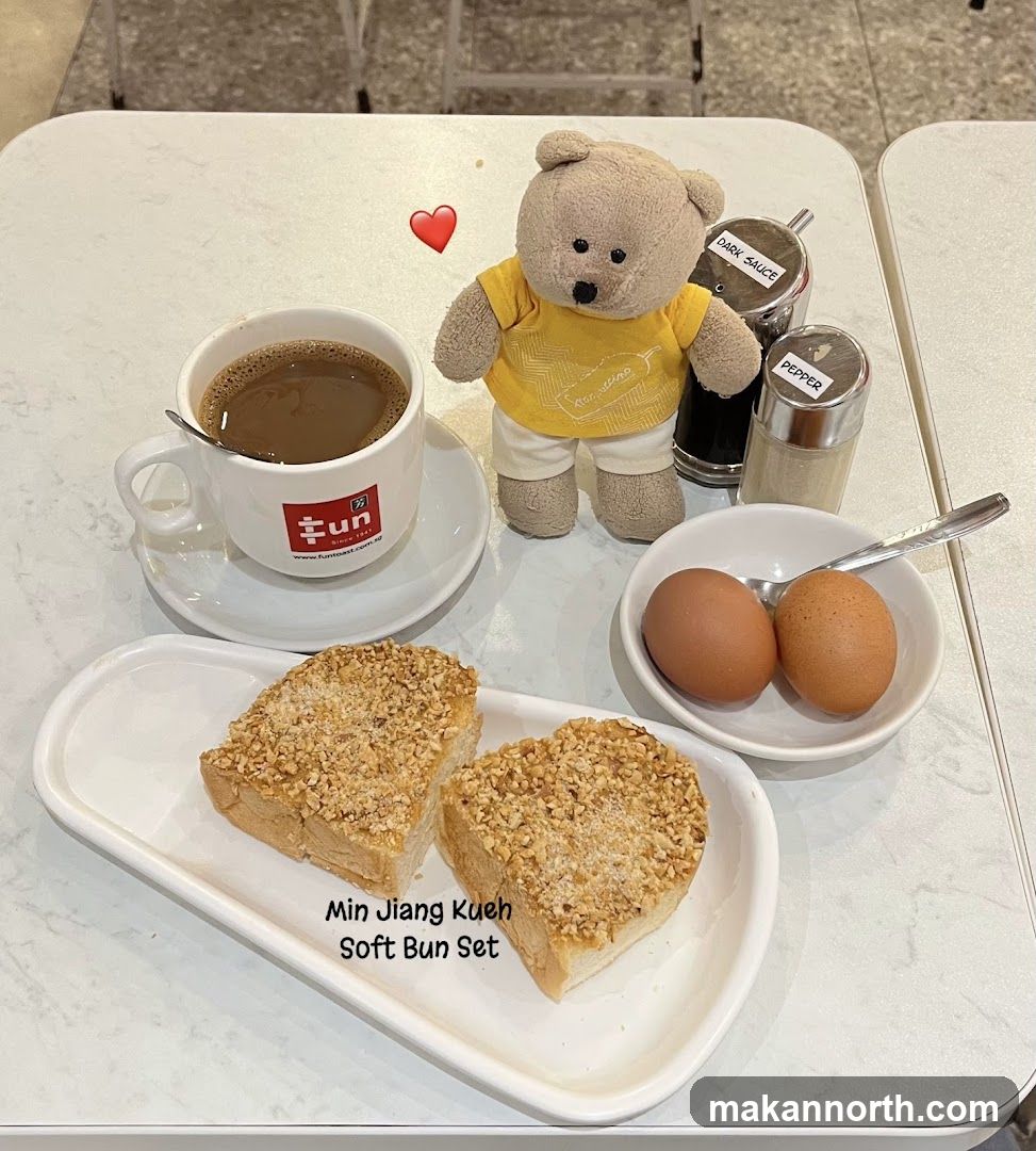 Breakfast Set with Coffee and Toast