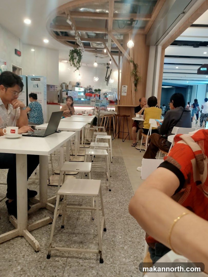 Cafe Interior with Patrons