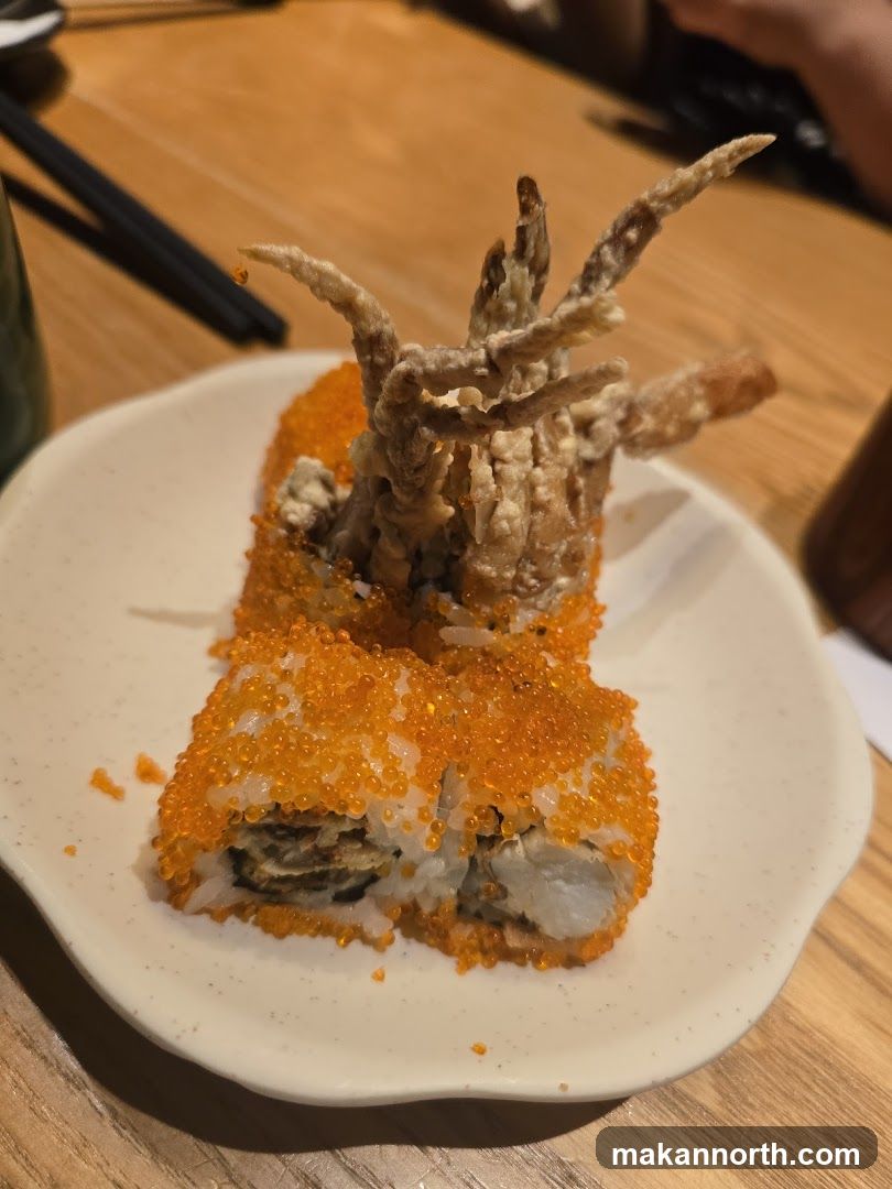 Sushi Roll with Fried Soft Shell Crab