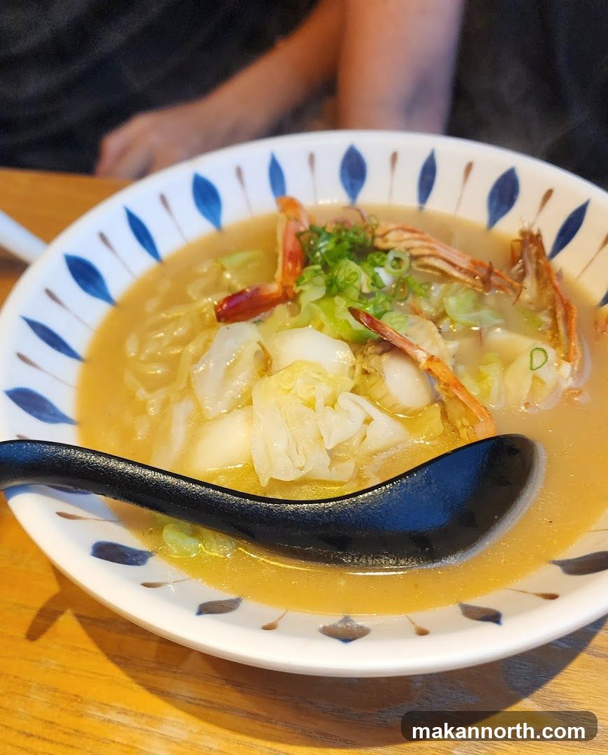 Shrimp and Cabbage Noodle Soup