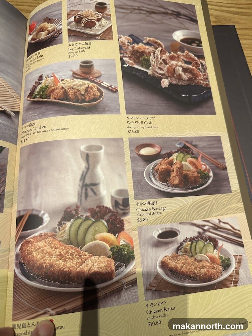 Japanese Food Menu