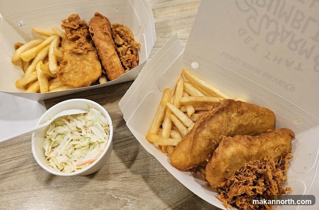 Fish and Chips with Coleslaw
