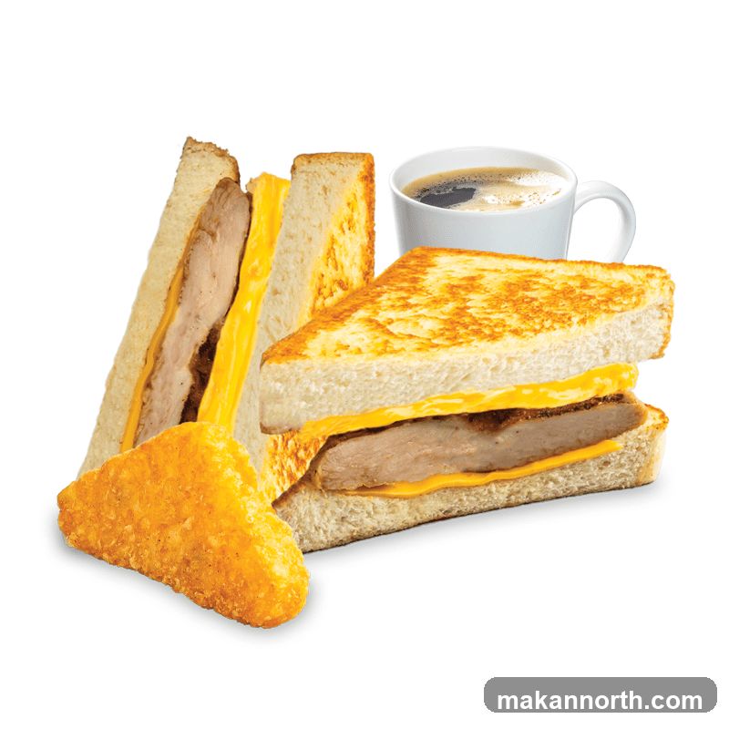 Breakfast Sandwich with Coffee