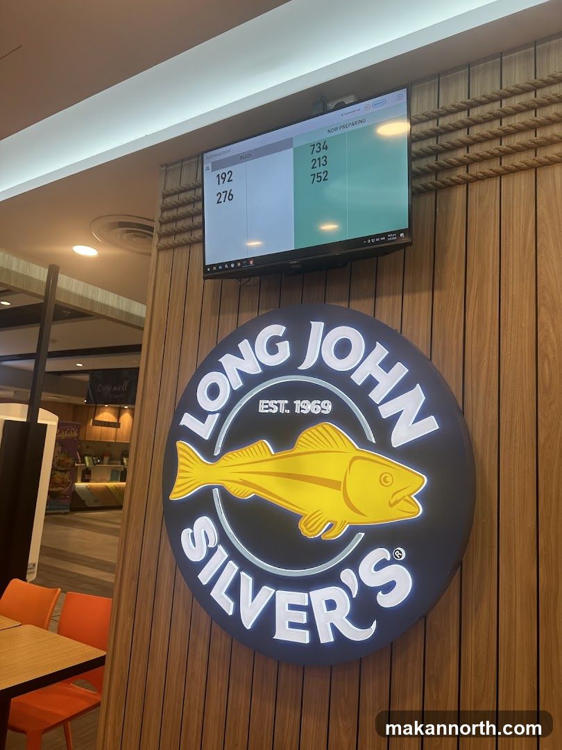 Long John Silver's Order Status Screen