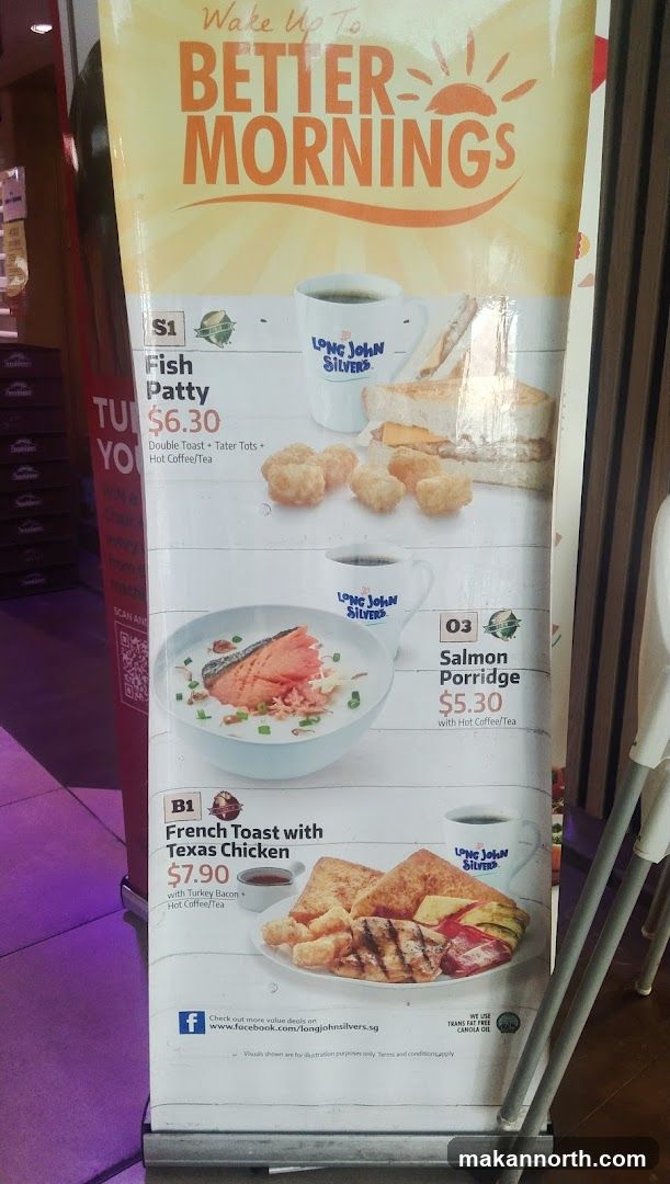 Long John Silver's Breakfast Menu