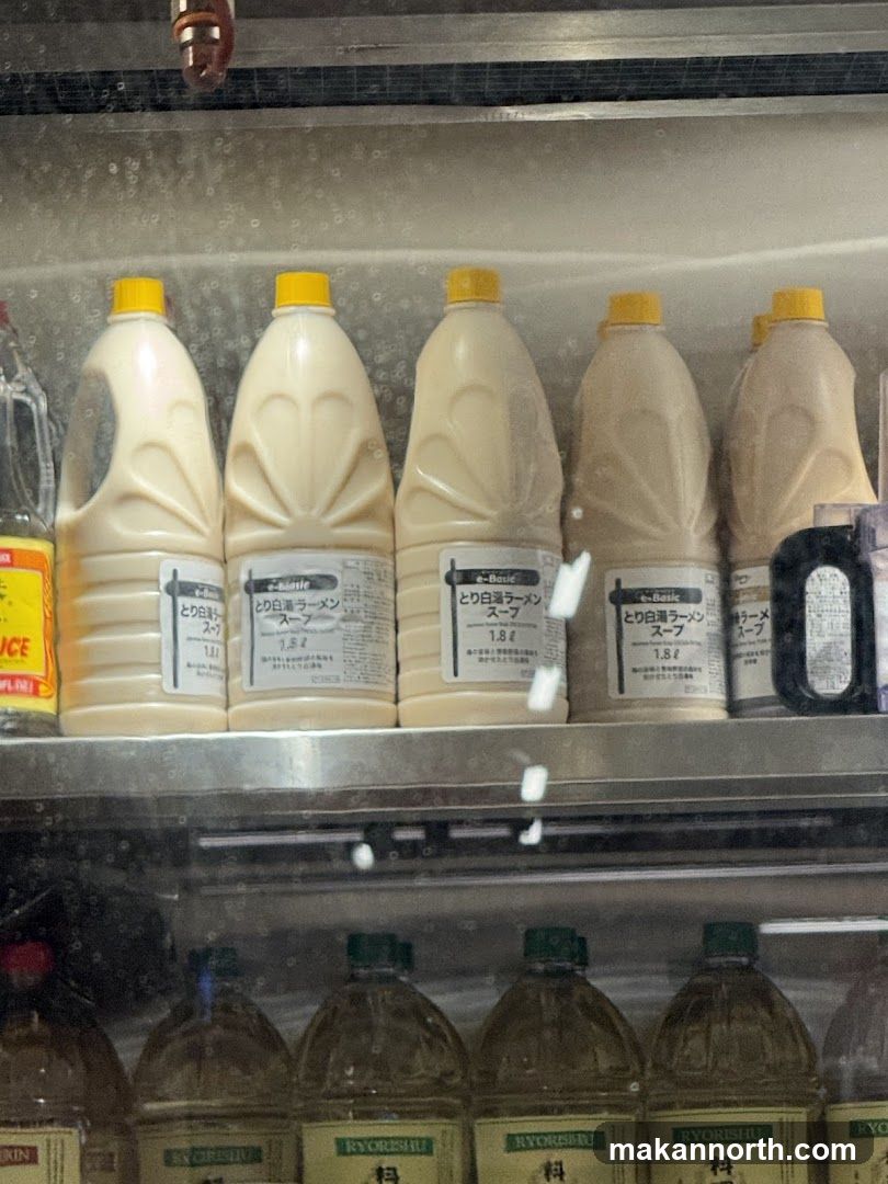 Bottles of Ramen Soup