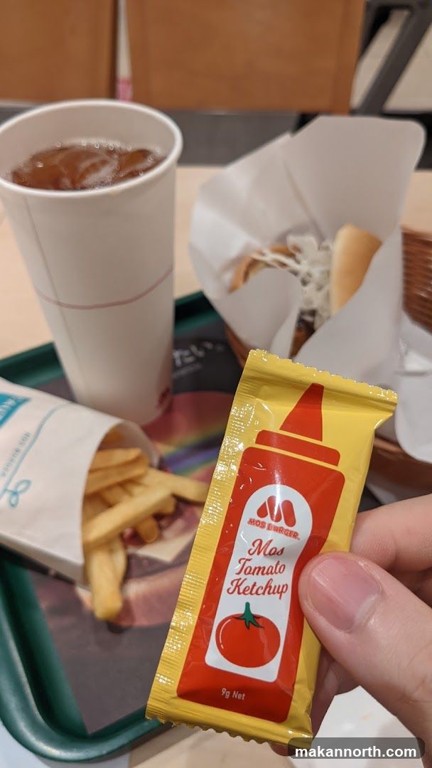 Ketchup packet with meal
