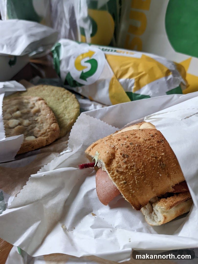 Subway Sandwiches and Cookies