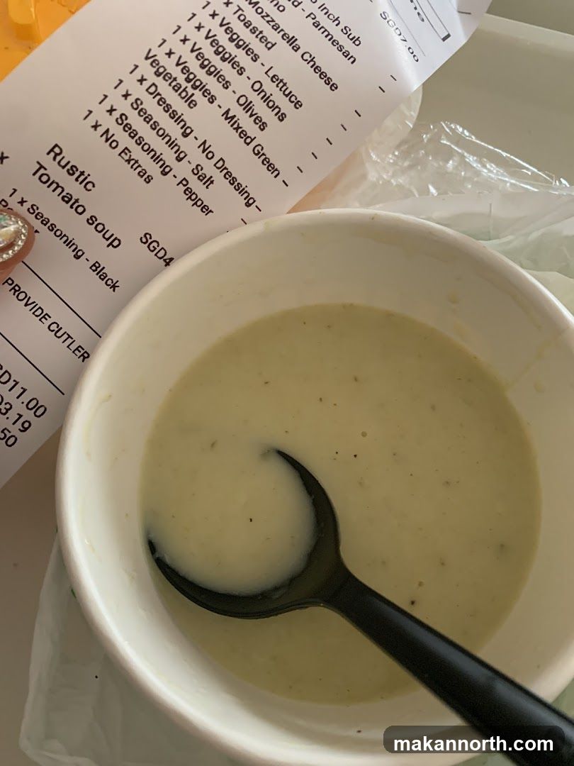 Soup and Receipt