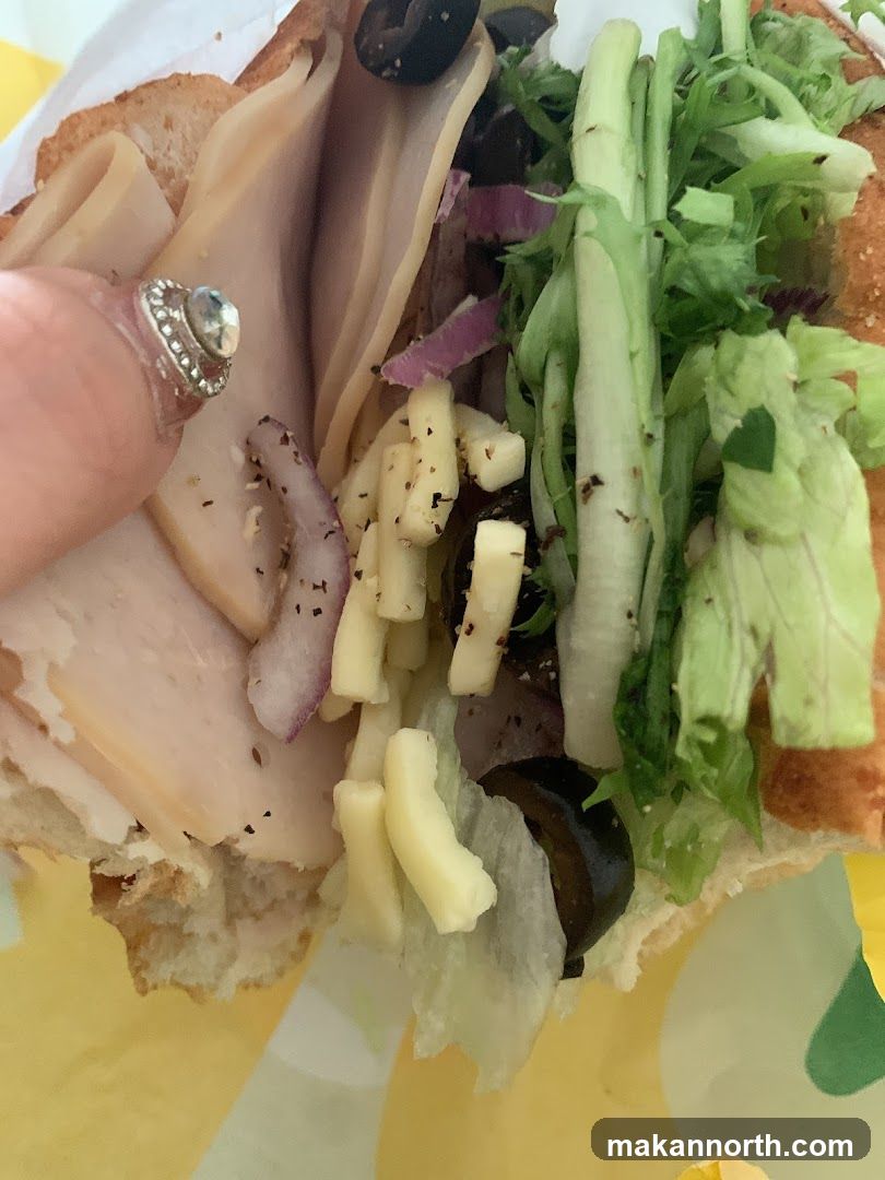 Close-up of a sandwich