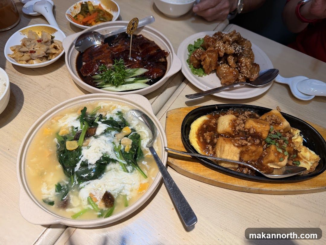 Table with various dishes