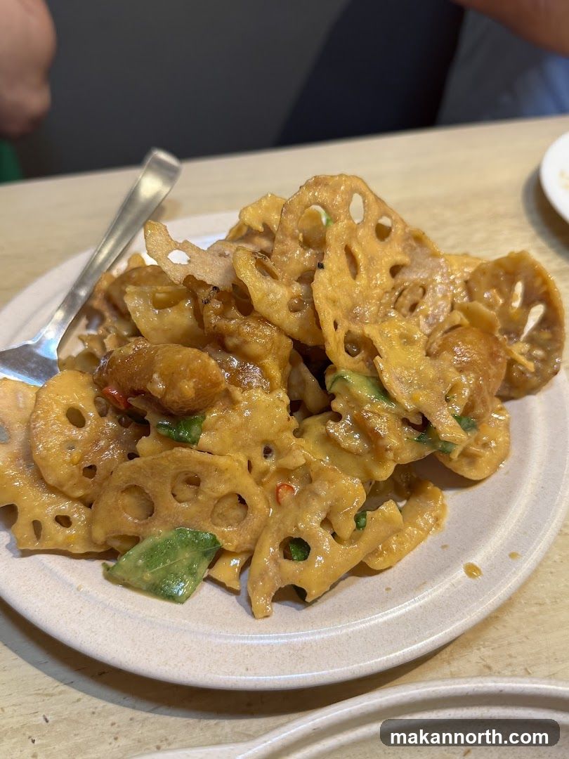 Fried Lotus Root with Sauce