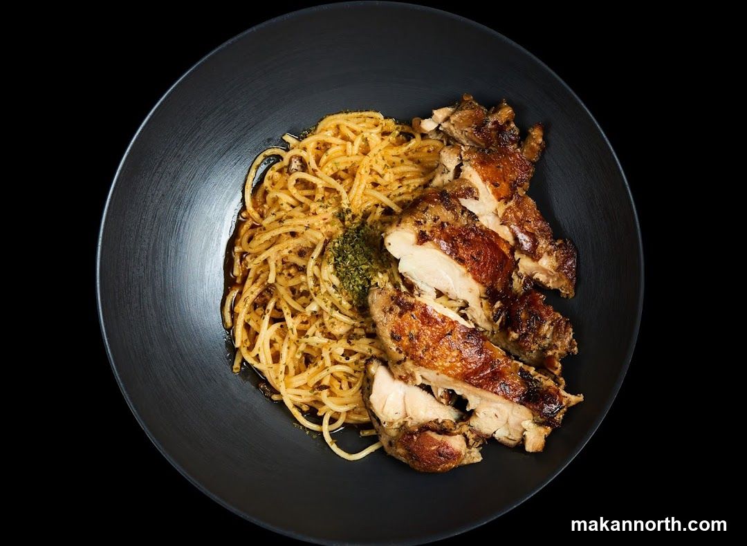 Spaghetti with Roasted Chicken