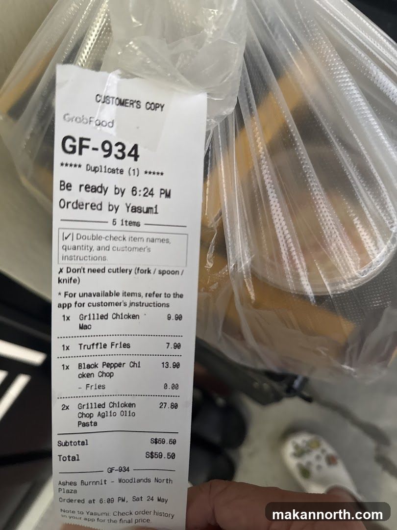 GrabFood Order Receipt