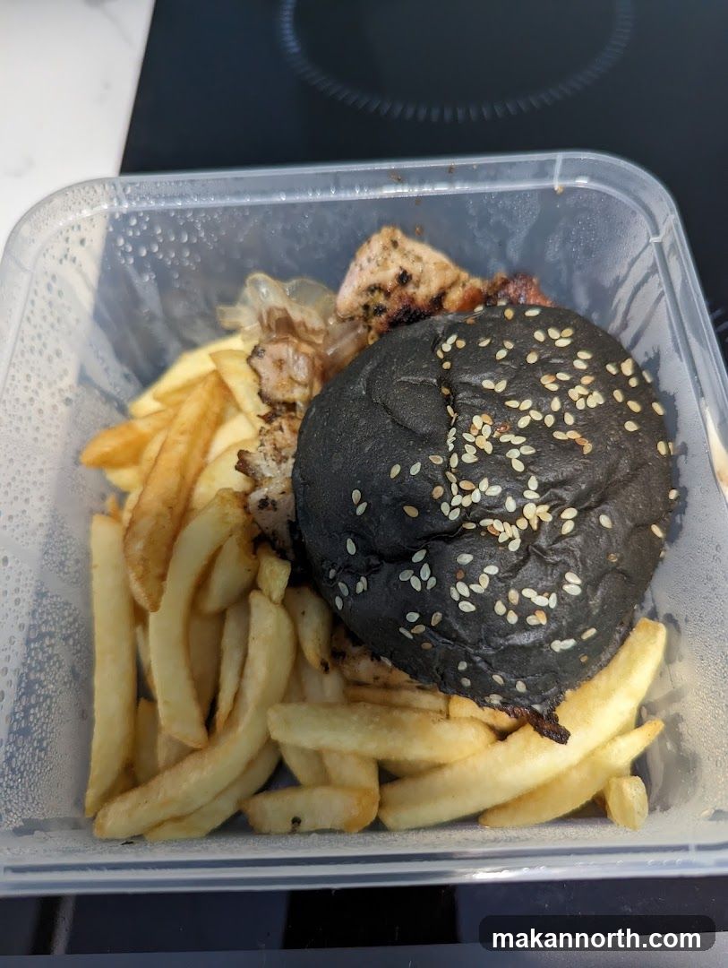 Black Burger Meal