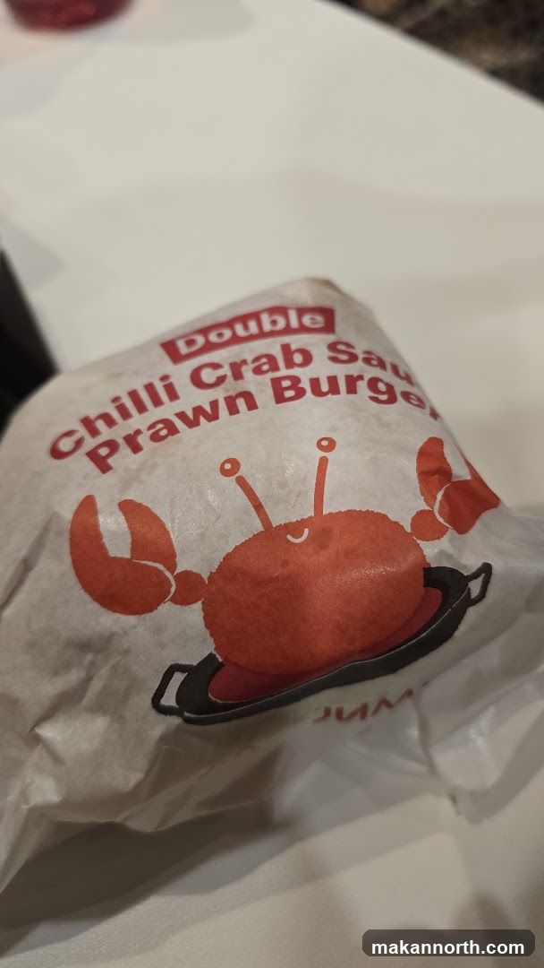 Chilli Crab Prawn Burger Wrapper