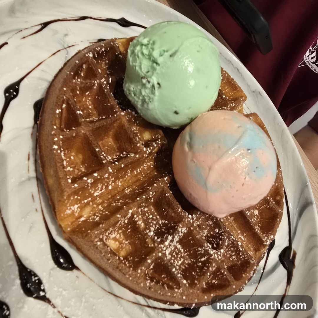Waffle with Ice Cream