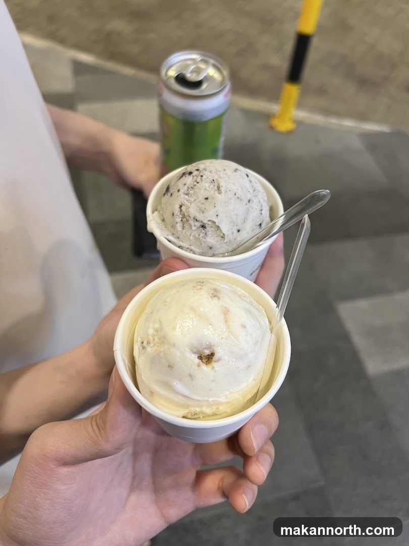 Ice Cream Cups and Drink