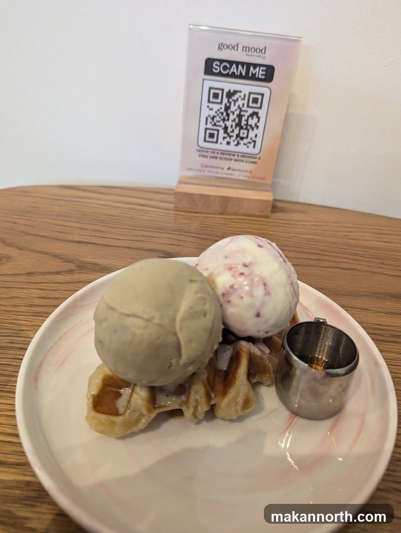 Waffle with Ice Cream