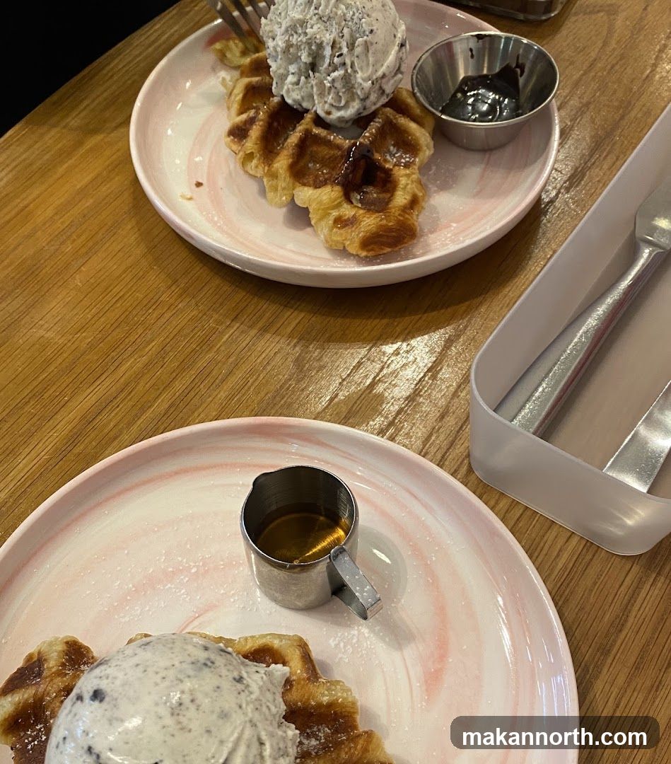 Waffles with Ice Cream