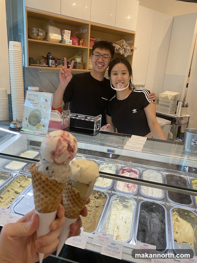 Ice Cream Shop Staff and Display