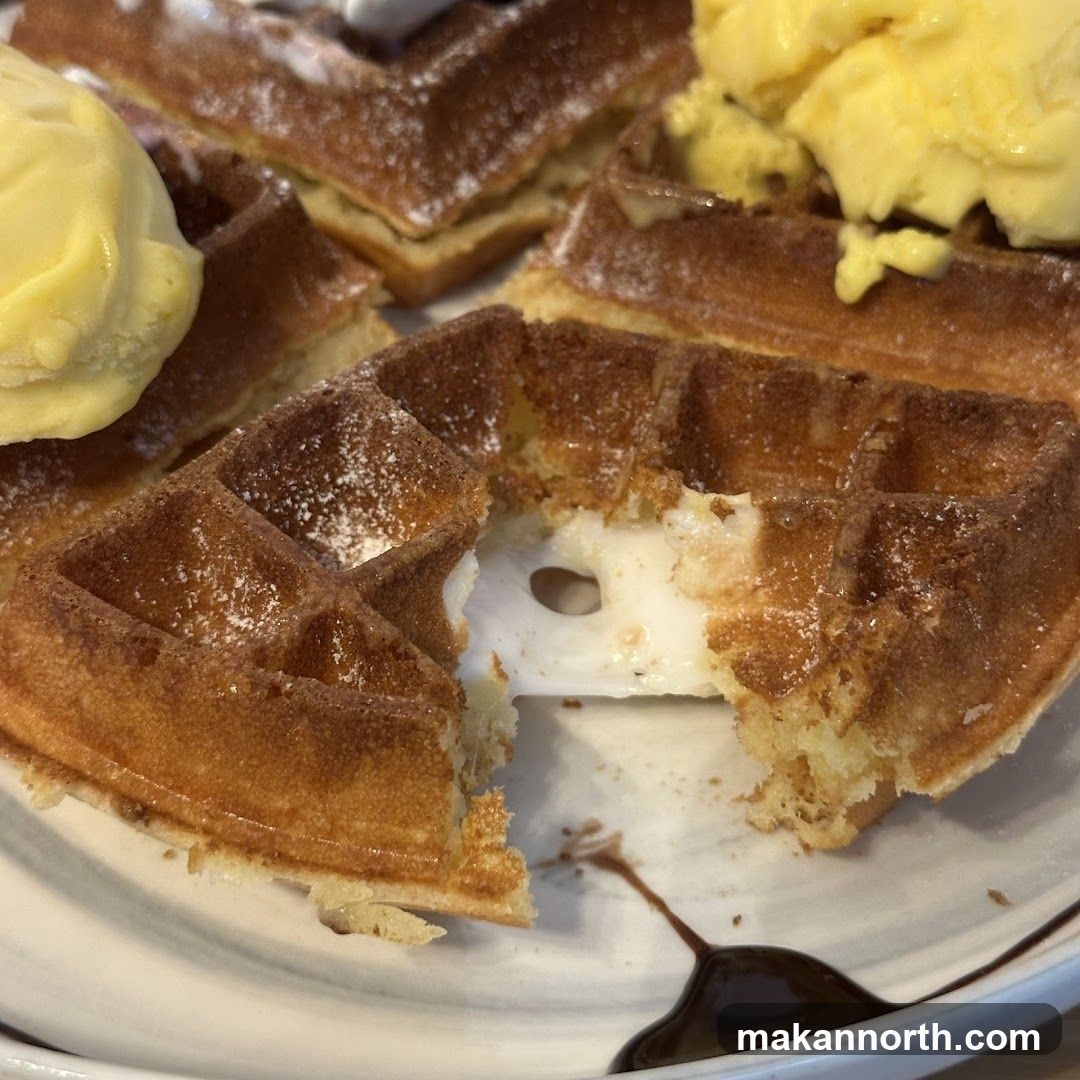 Waffles with Ice Cream