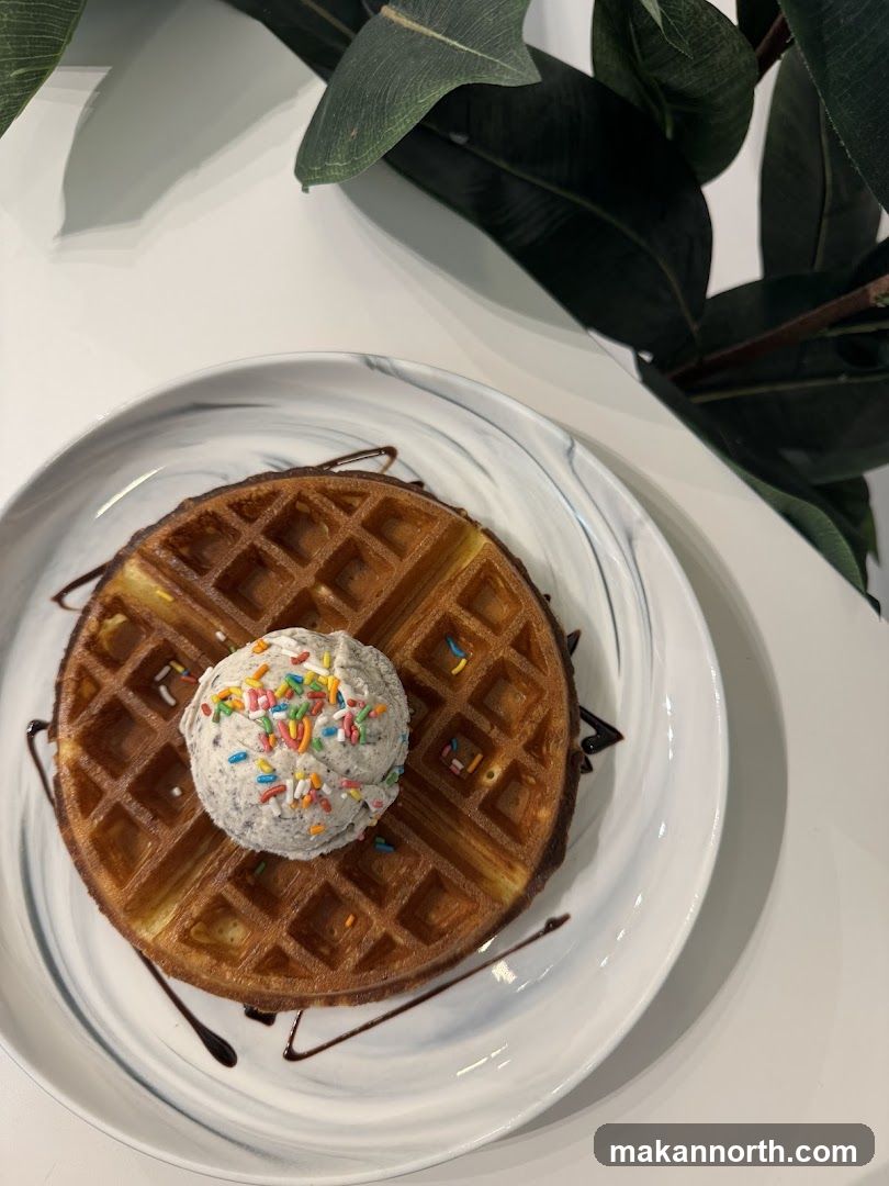 Waffle with Ice Cream