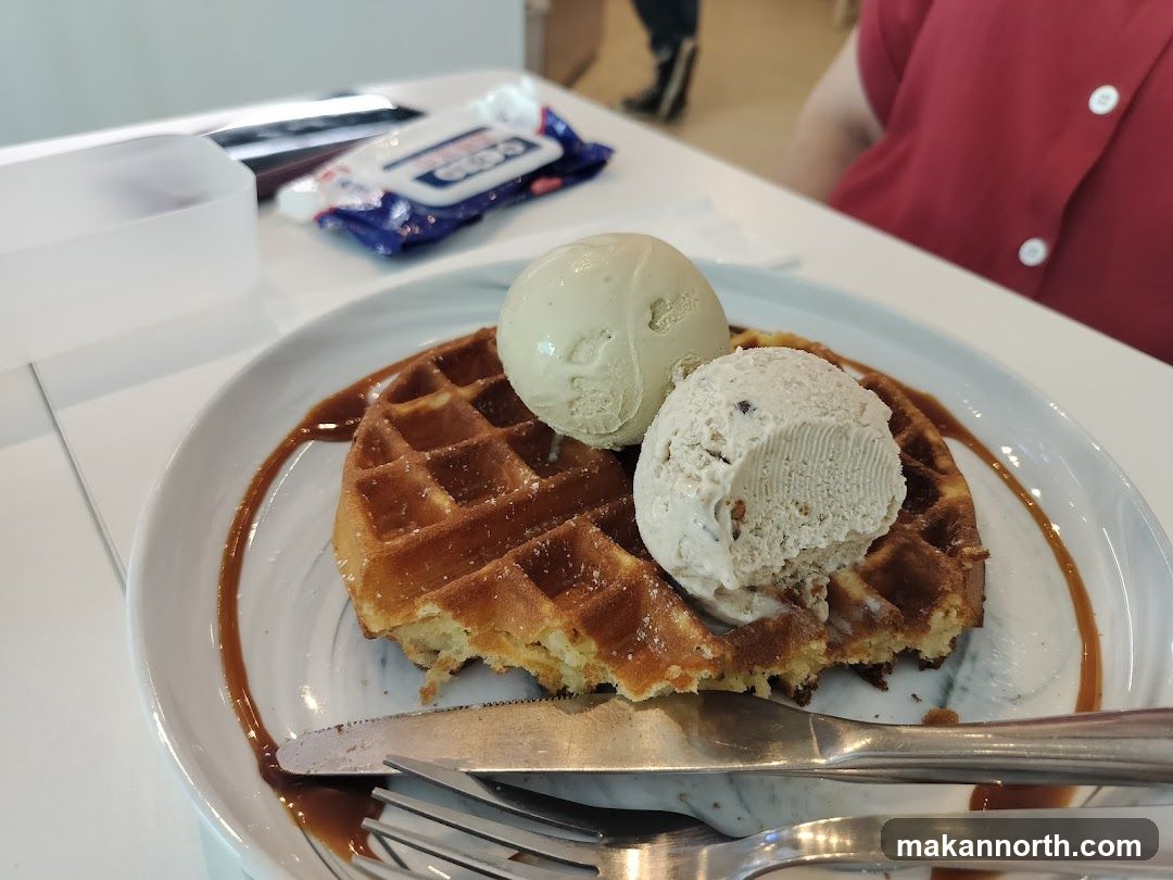 Waffle with Ice Cream
