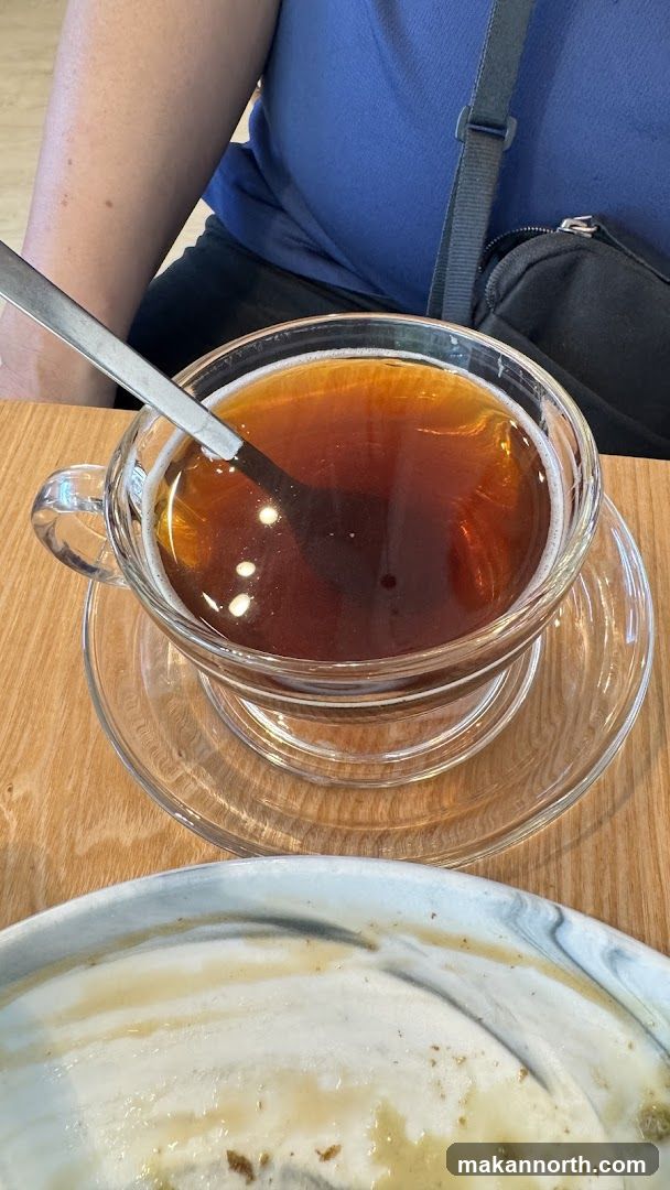 Tea in a glass cup