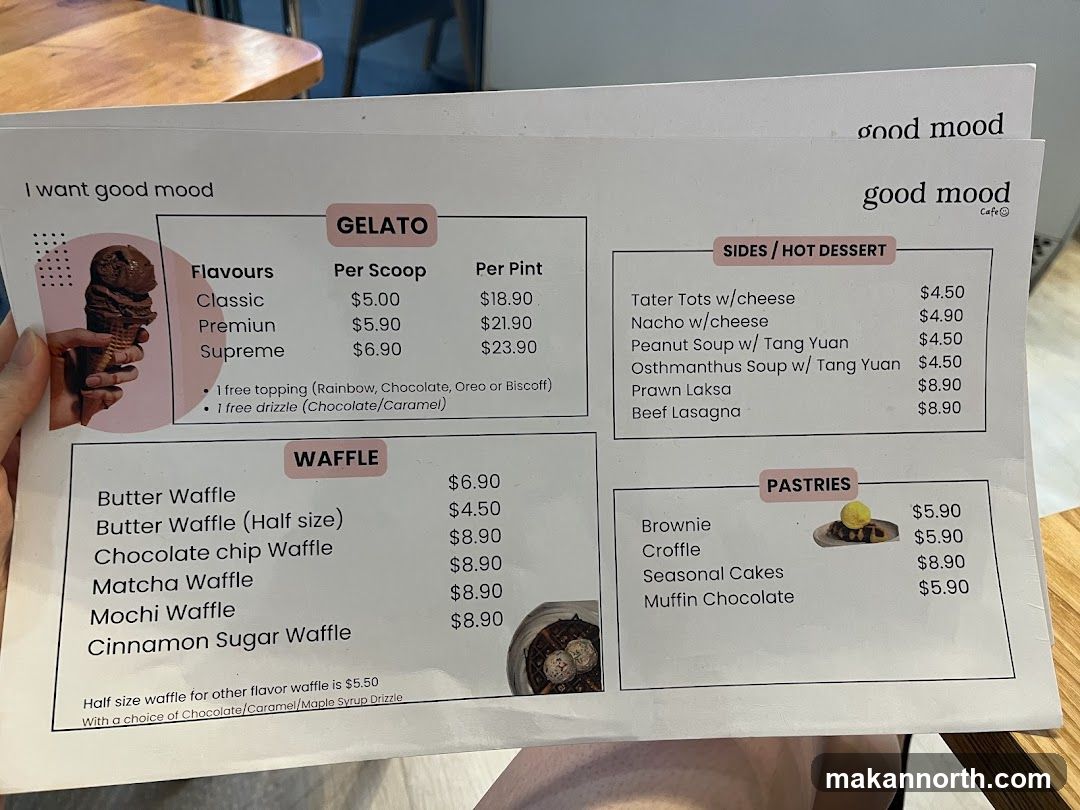 Good Mood Cafe Menu