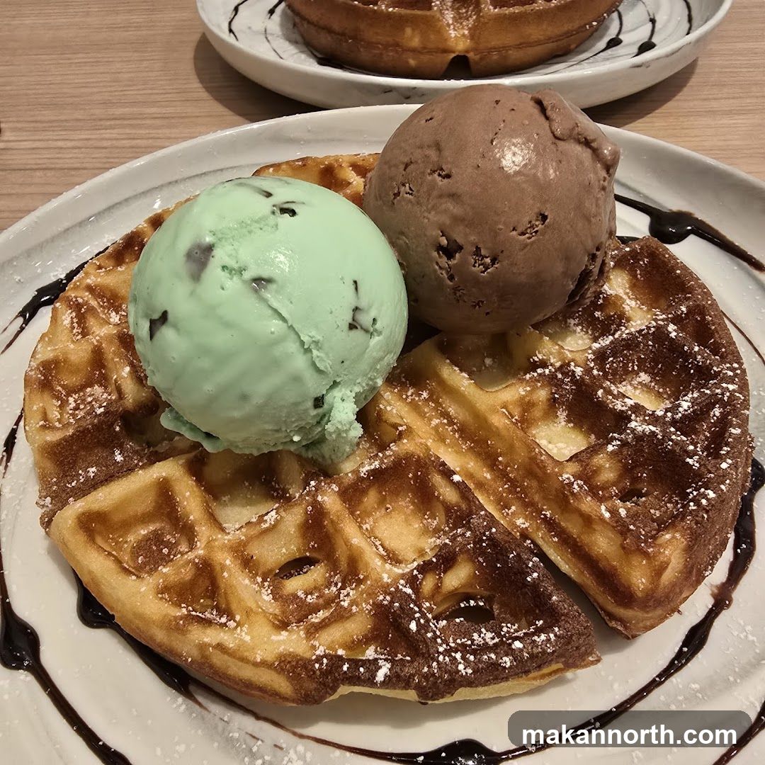 Waffles with Ice Cream