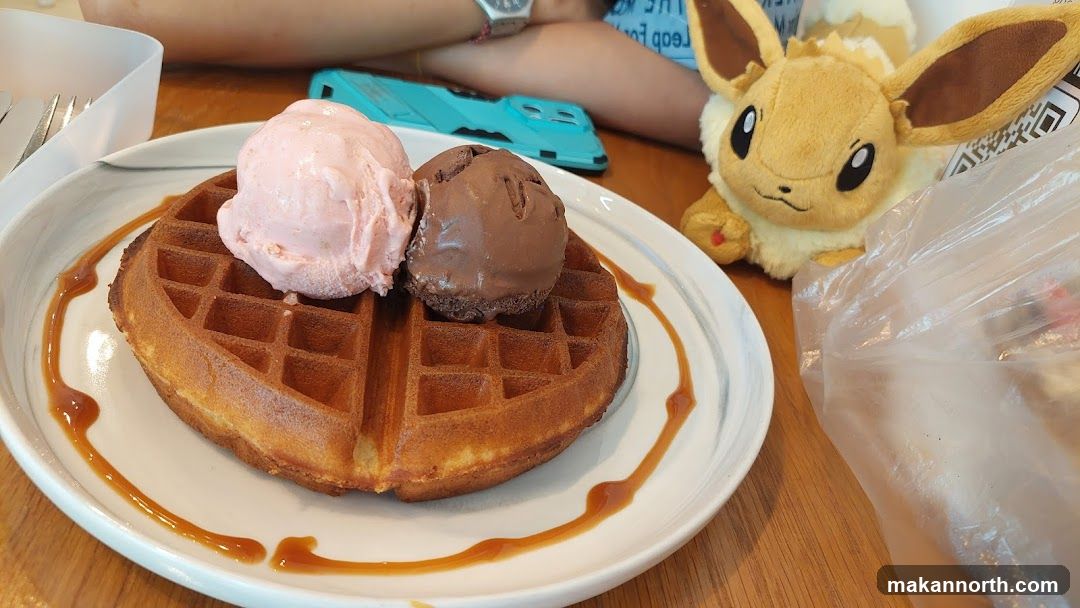 Waffle with Ice Cream