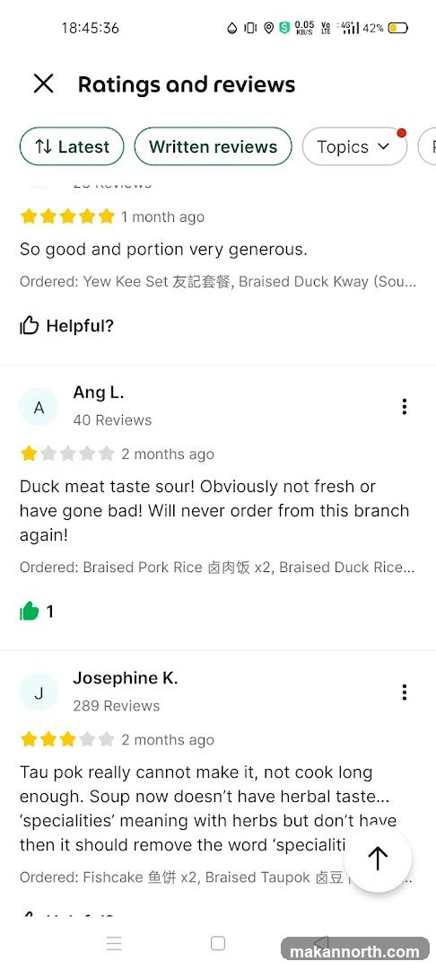 Ratings and reviews