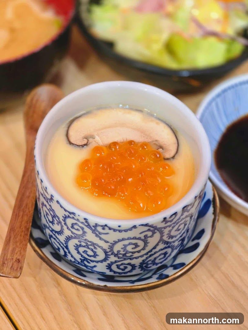 Chawanmushi with Ikura and Mushroom