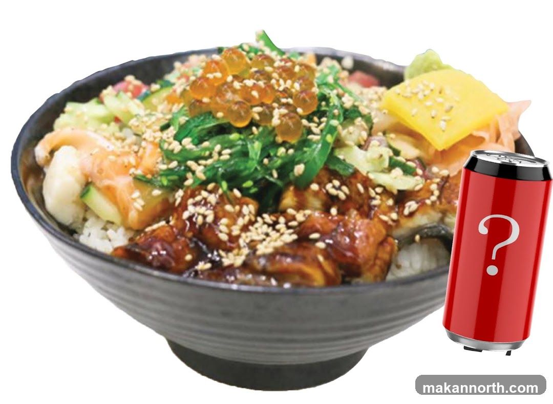 Donburi with Salmon and Eel