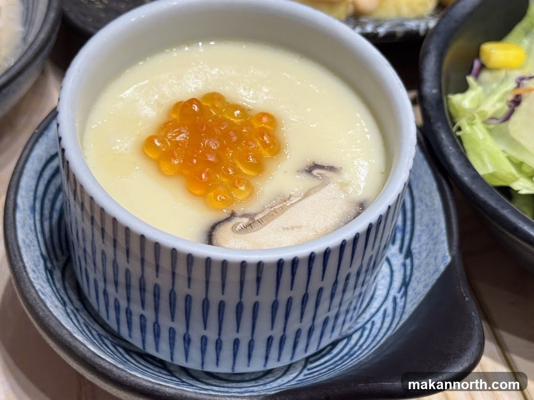 Chawanmushi with Ikura and Shiitake